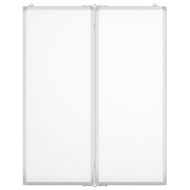 Магнитна бяла дъска, сгъваема, 80x100x1,7 см, алуминий