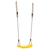 Външна седалка за детска люлка единична с регулируемо въже жълт