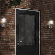 Външно стенно осветително тяло, сребрист, неръждаема стомана