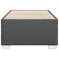 Рамка за легло без матрак, тъмносива, 90x200 см, плат