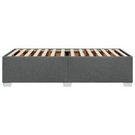 Рамка за легло без матрак, тъмносива, 90x200 см, плат