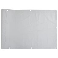 Параван за тераса, сив, 400x90 см, PVC