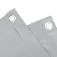 Параван за тераса, сив, 700x120 см, PVC