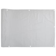 Параван за тераса, сив, 500x120 см, PVC