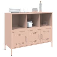 Бюфет, розов, 100,5x39x79 см, стомана
