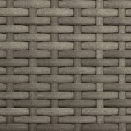 3-местен градински диван със сенник и табуретки сив полиратан