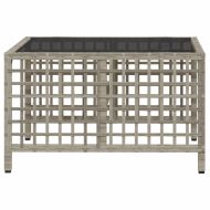 Ъглов градински комплект с възглавници, 3 части, полиратан