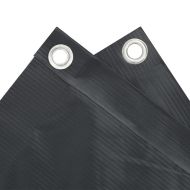 Параван за тераса, антрацит, 300x75 см, PVC