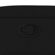 Изправящ реклайнер стол, черен, текстил