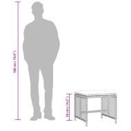 Външни табуретки с възглавници 4 бр светлосиви 41x41x36 см