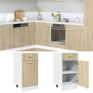 Шкаф с чекмеджета "Lyon", дъб Сонома, 40x46x81,5 см, инженерно дърво