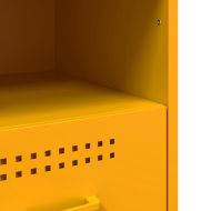 Нощни шкафчета 2 бр горчица жълто 36x39x50,5 см стомана