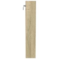 Шкаф витрина, дъб сонома, 100x8,5x50 см, инженерно дърво