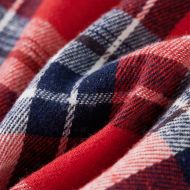 Детска карирана риза, червено и нейви, 104