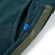 Детски спортен панталон с връв, зелен мъх, 128