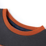 Детска тениска с дълъг ръкав, антрацит, 128