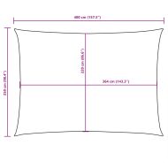 Платно-сенник, Оксфорд текстил, правоъгълно, 2,5x4 м, таупе