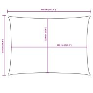 Платно-сенник, Оксфорд текстил, правоъгълно, 2,5x4 м, кафяво