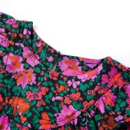 Детска рокля с дълъг ръкав, яркорозово, 116