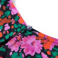 Детска рокля с дълъг ръкав, яркорозово, 128