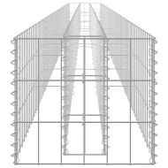 Габион повдигната леха, поцинкована стомана, 450x30x30 cм