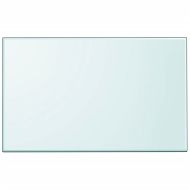 Темпериран стъклен плот за маса, правоъгълен, 1000x620 мм