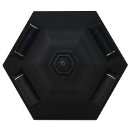 Външни соларни лампи 6 бр LED черни