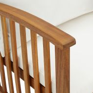 Градински комплект с възглавници, 5 части, акациево дърво масив