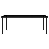 Градински трапезен комплект от 9 части с възглавници сив