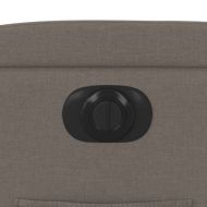 Електрически реклайнер стол, таупе, текстил