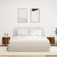 Стенни ТВ шкафове с LED лампи, 2 бр, опушен дъб, 40,5x35x40 см