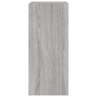 Стенен ТВ шкаф с LED осветление, сив сонома, 30,5x35x70 см