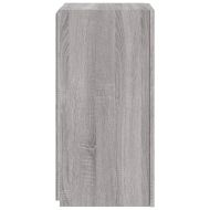 Стенен ТВ шкаф с LED осветление, сив сонома, 30,5x35x70 см