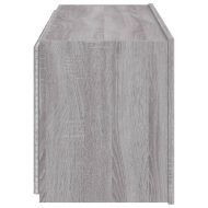 Стенни ТВ шкафове с LED лампи, 2 бр, сив сонома, 60x35x41 см