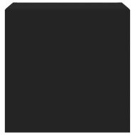 Стенни ТВ шкафове с LED осветление, 2 бр, черни, 40,5x35x40 см