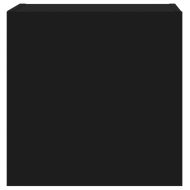 Стенни ТB шкафове, 2 бр, черни, 40,5x30x40 см, инженерно дърво