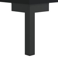 ТВ шкаф, черен, 150x30x50 см, инженерно дърво