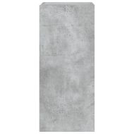 Стенен ТВ шкаф с LED осветление, бетонно сив, 30,5x35x70 см