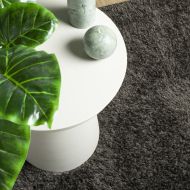 Килим ISTAN с дълъг косъм, лъскава визия, антрацит, 140x200 см