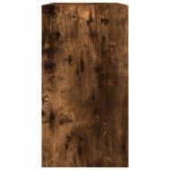 Шкаф за обувки, опушен дъб, 80x34x63 см, инженерно дърво