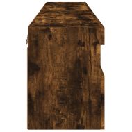 Стенни ТВ шкафове с LED лампи, 2 бр, опушен дъб, 60x30x40 см