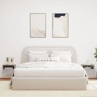 Стенни ТВ шкафове 2 бр сив сонома 40x30x30 см инженерно дърво