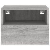 Стенни ТВ шкафове 2 бр сив сонома 40x30x30 см инженерно дърво