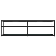 ТВ шкаф, бял мрамор, 140x40x40,5 см, закалено стъкло