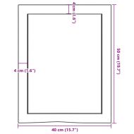 Стенен рафт, 40x50x(2-6) см, необработен масивен дъб