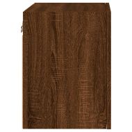 Стенни ТВ шкафове 2 бр кафяв дъб 40,5x30x40 см инженерно дърво