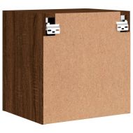 Стенни ТВ шкафове 2 бр кафяв дъб 40,5x30x40 см инженерно дърво