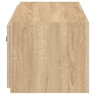 Стенен ТВ шкаф с LED осветление, сонома дъб, 100x35x31 см