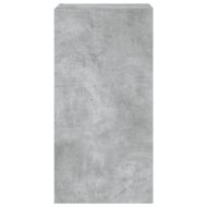 Стенен ТВ шкаф с LED осветление, бетонно сив, 40,5x35x80 см