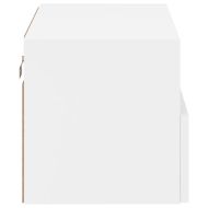 Стенен ТВ шкаф, бял, 60x30x30 см, инженерно дърво